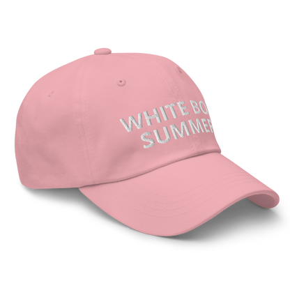 "WHITE BOY SUMMER" Pink Dad hat