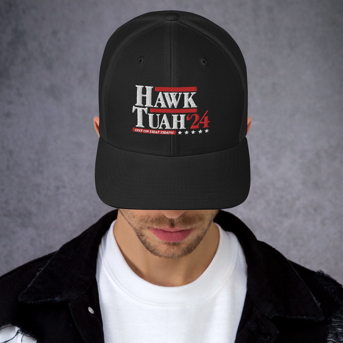 "Hawk Tuah"  Presidential Trucker Cap