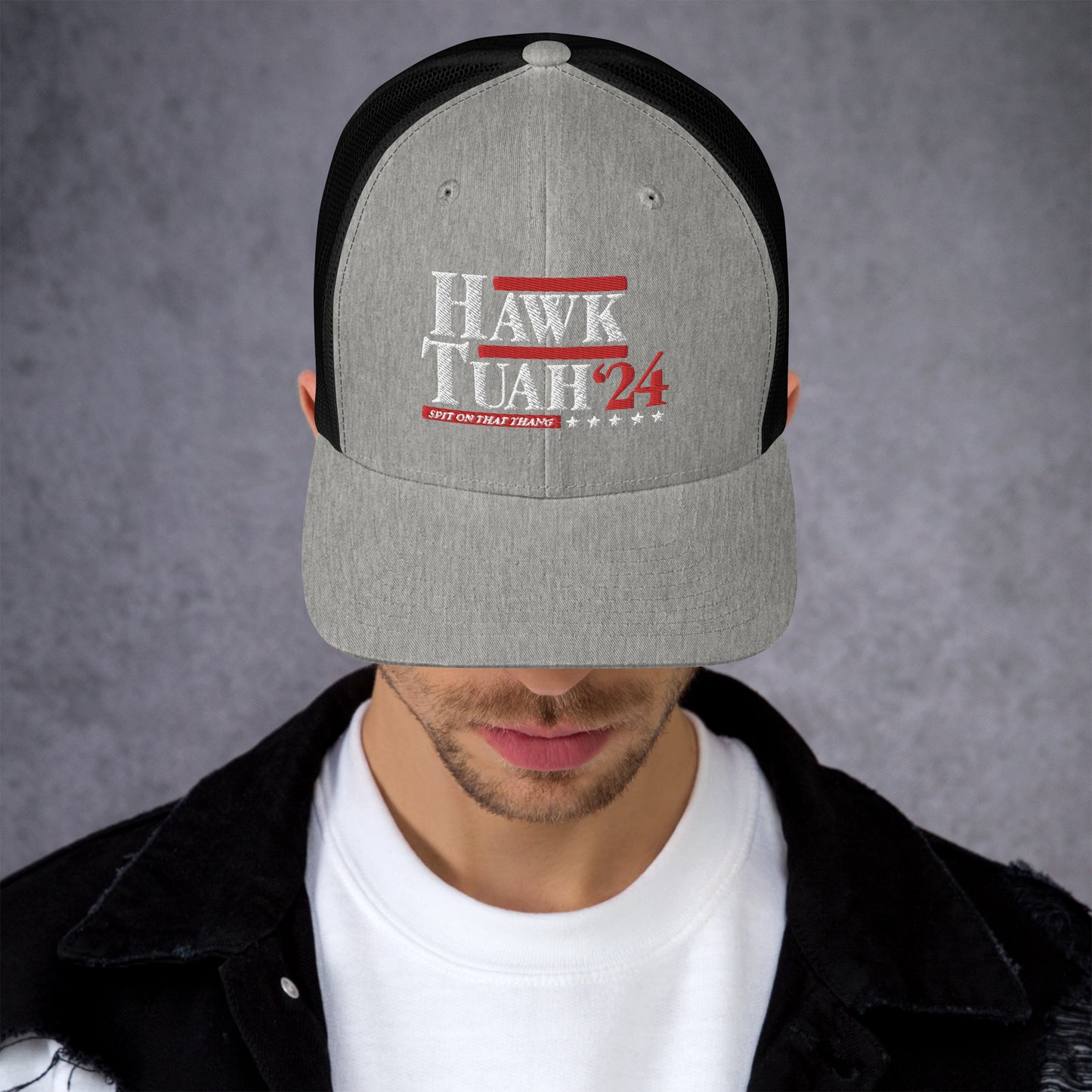 "Hawk Tuah"  Presidential Trucker Cap