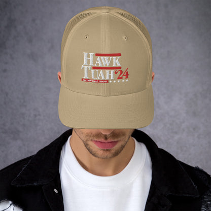 "Hawk Tuah"  Presidential Trucker Cap