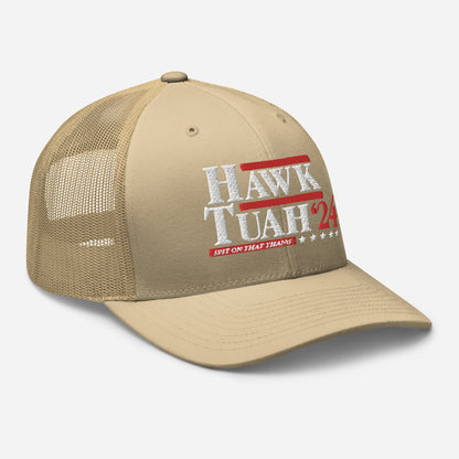 "Hawk Tuah"  Presidential Trucker Cap