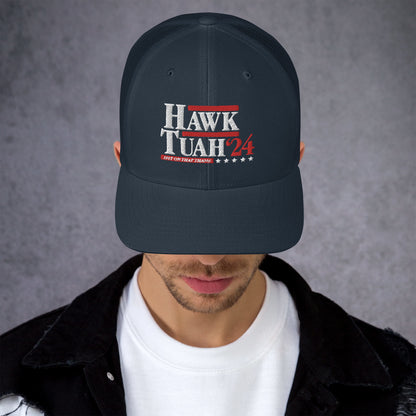 "Hawk Tuah"  Presidential Trucker Cap