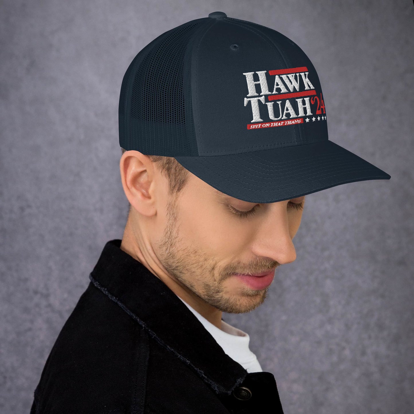 "Hawk Tuah"  Presidential Trucker Cap